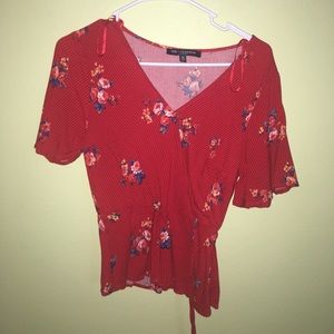 Floral Striped Blouse